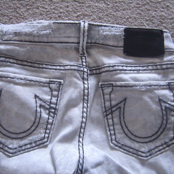Like New Excellent Condition True Religion Women Super T Jeans sz 26 Made in USA - Picture 3 of 5